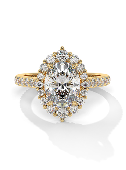 Heart Solitaire Diamond Gold Necklace