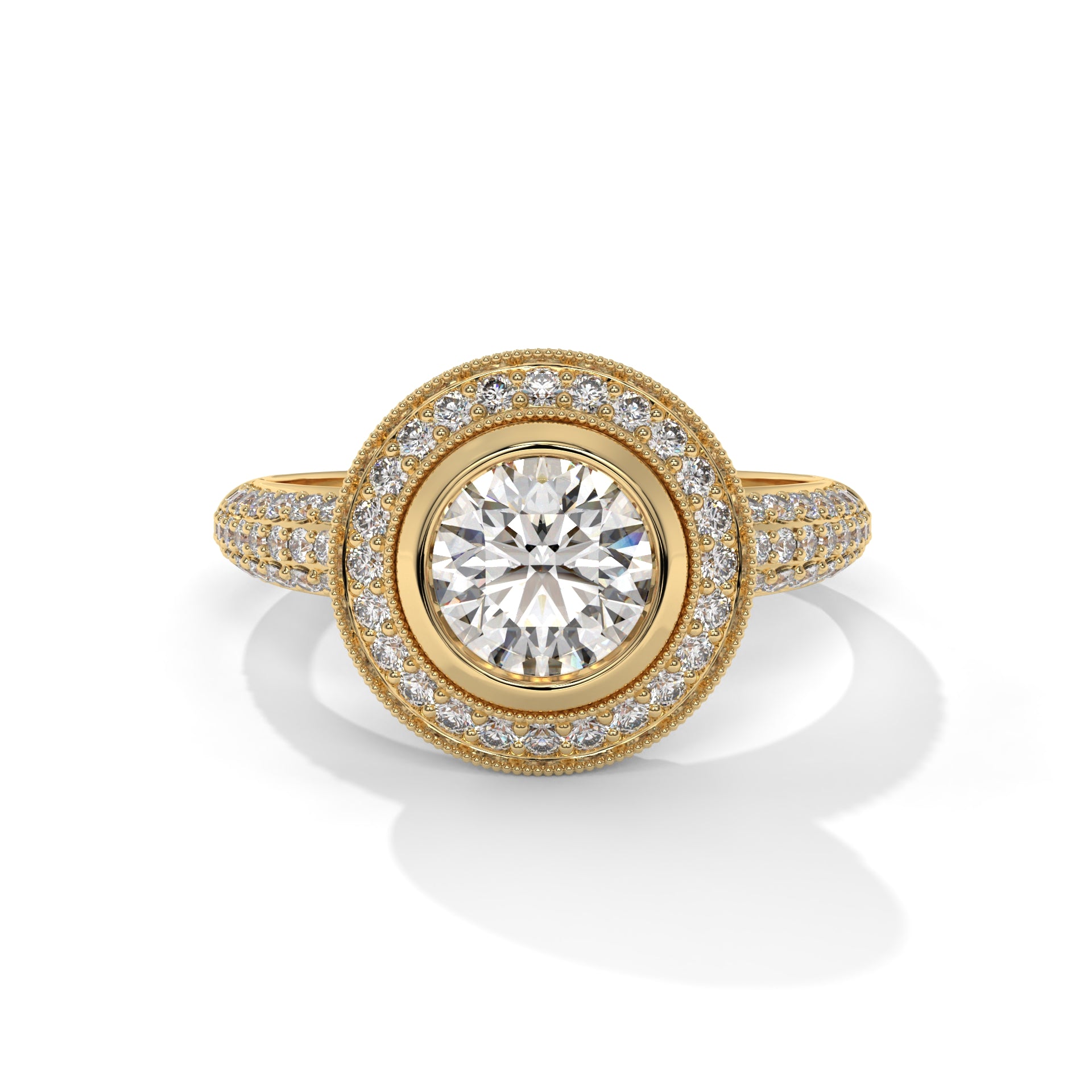 Divine Ember Round Diamond Ring