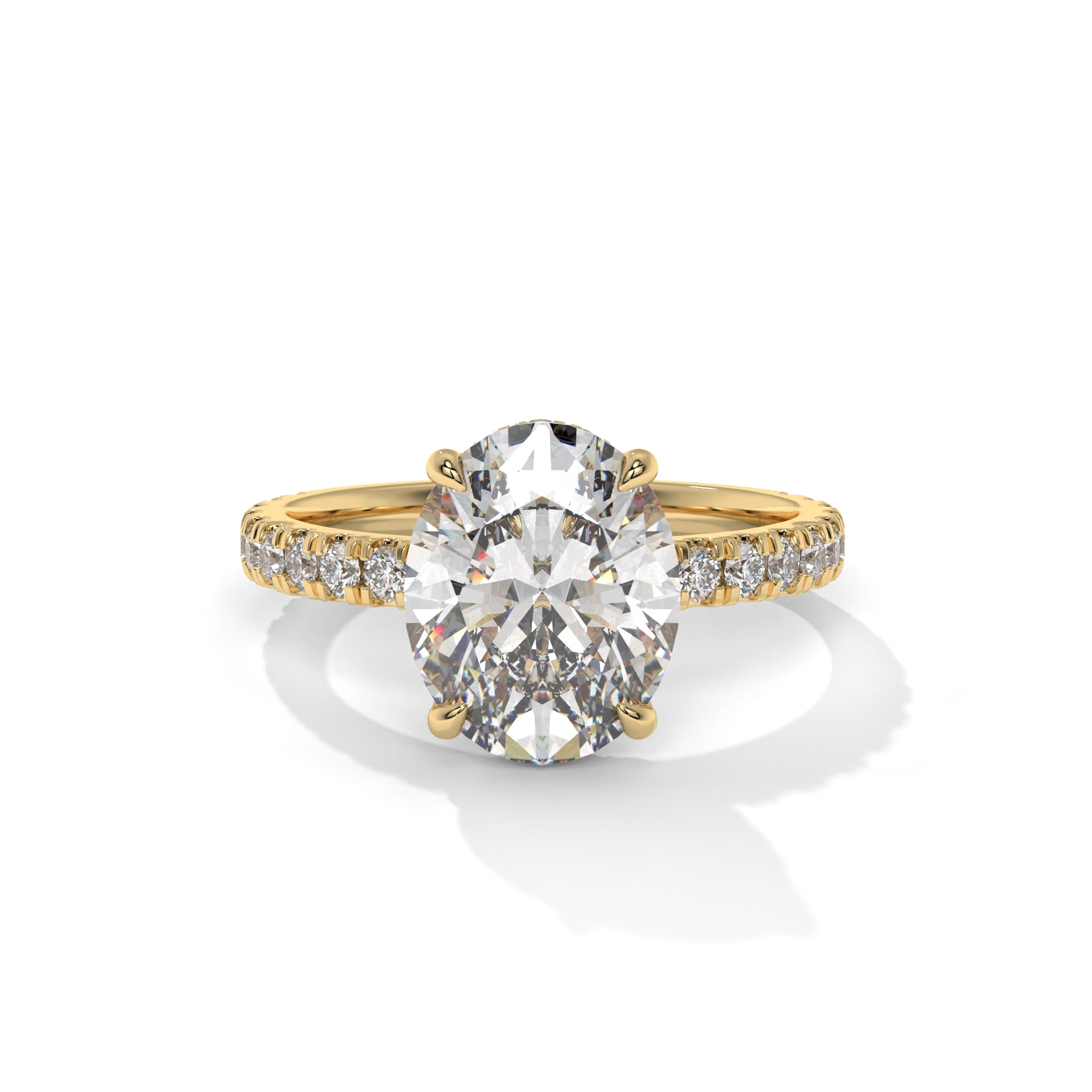 Aurora Crest Diamond Engagement Ring