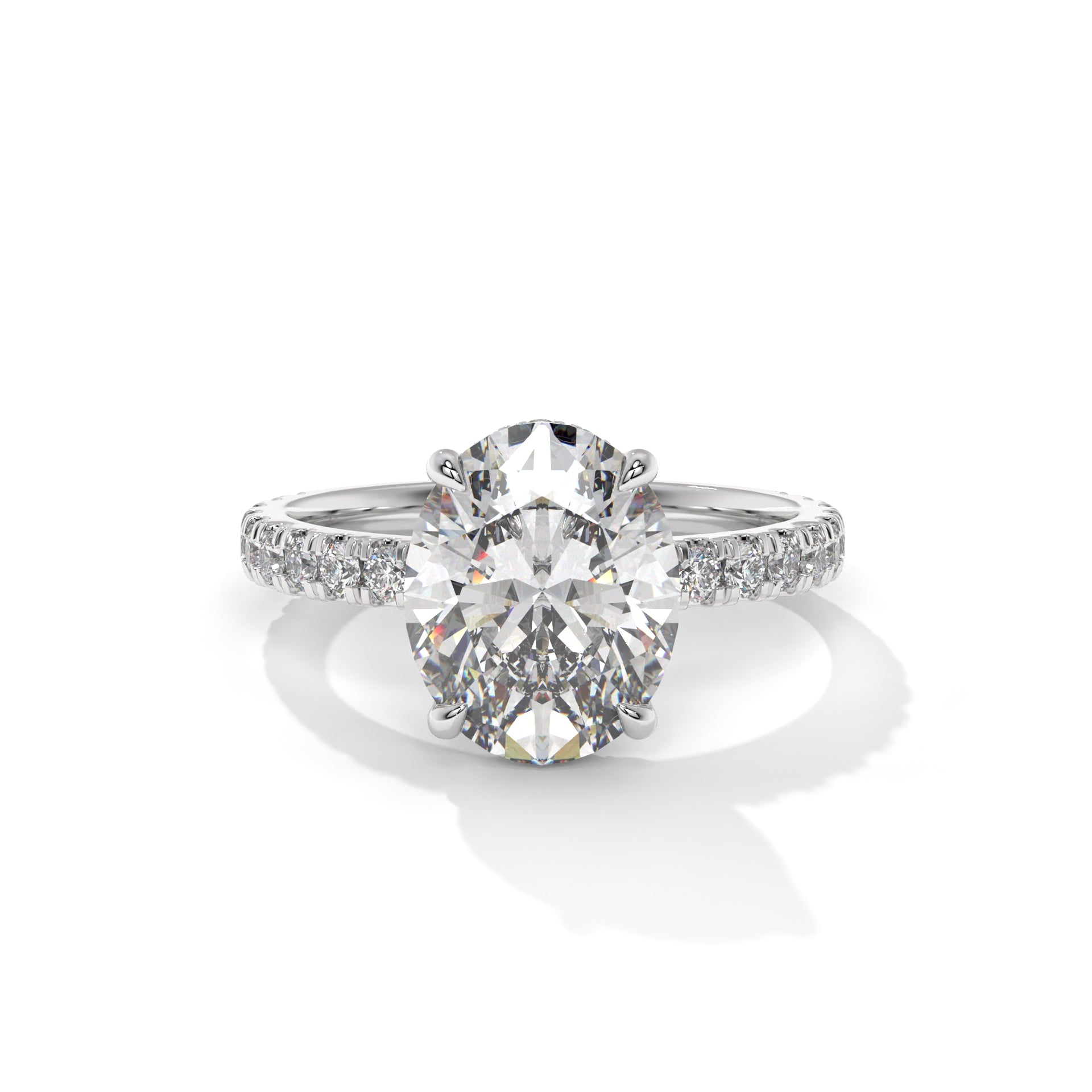 Aurora Crest Diamond Engagement Ring