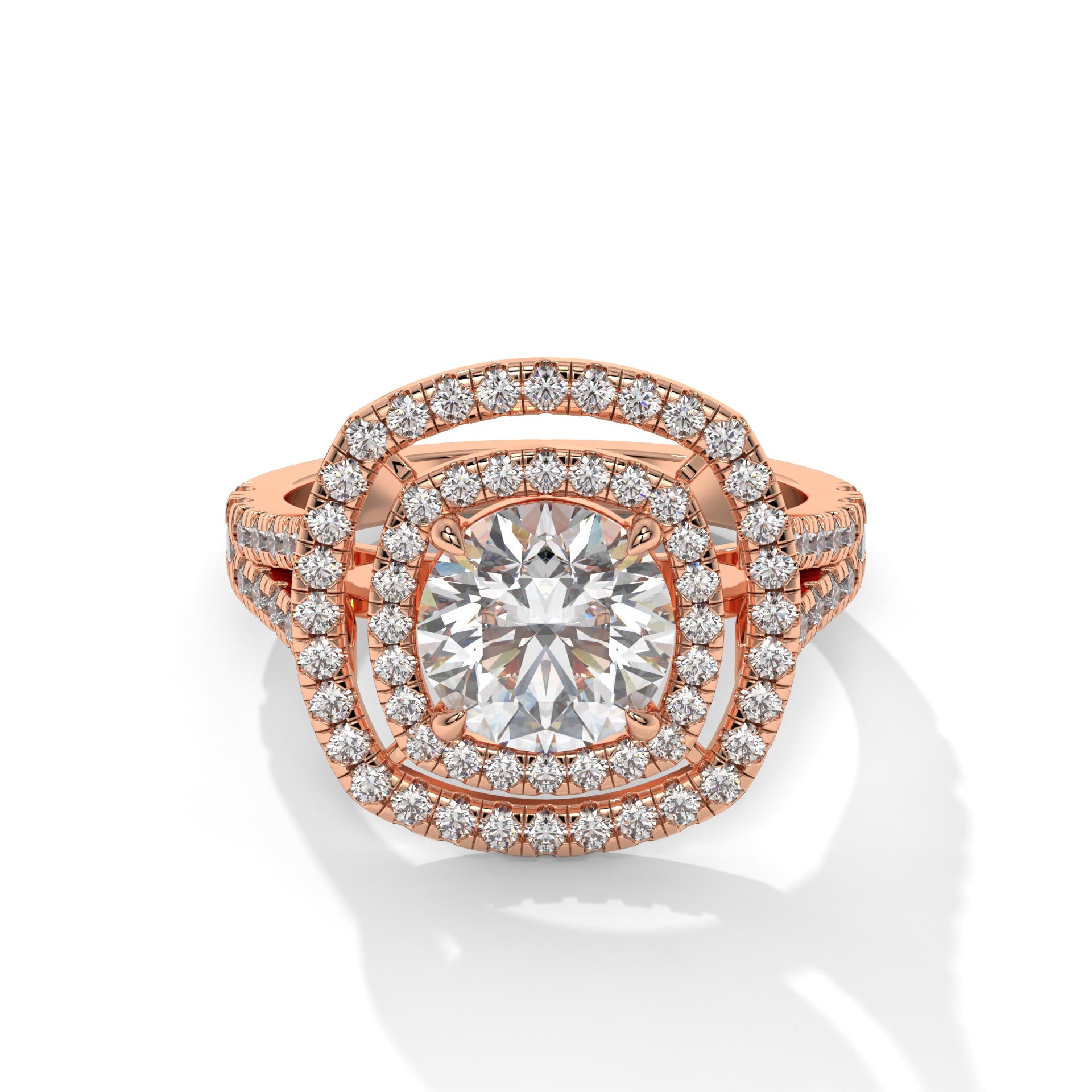 Gilded Aura Brilliant Diamond Ring