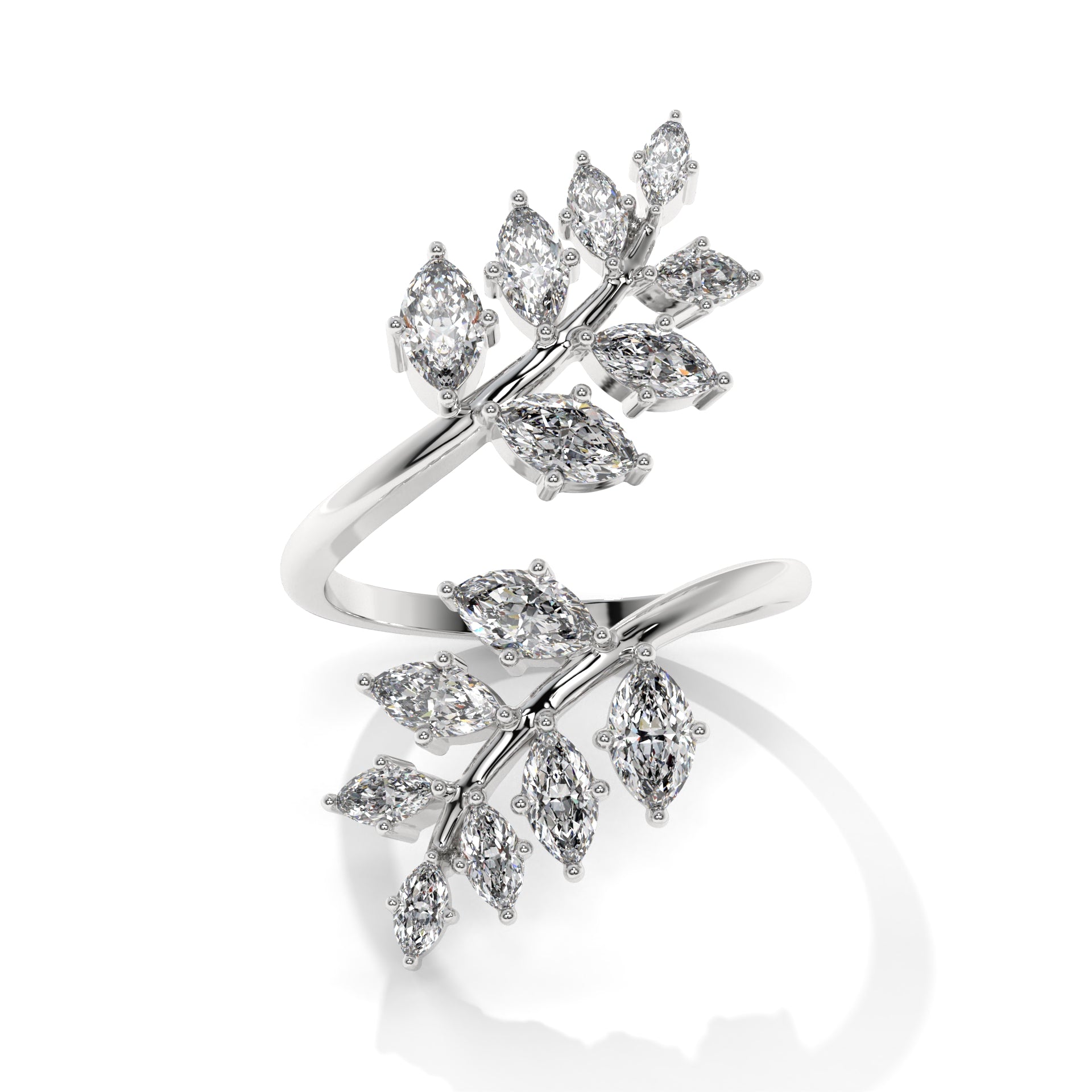 Celeste Crown Gold Engagement Ring