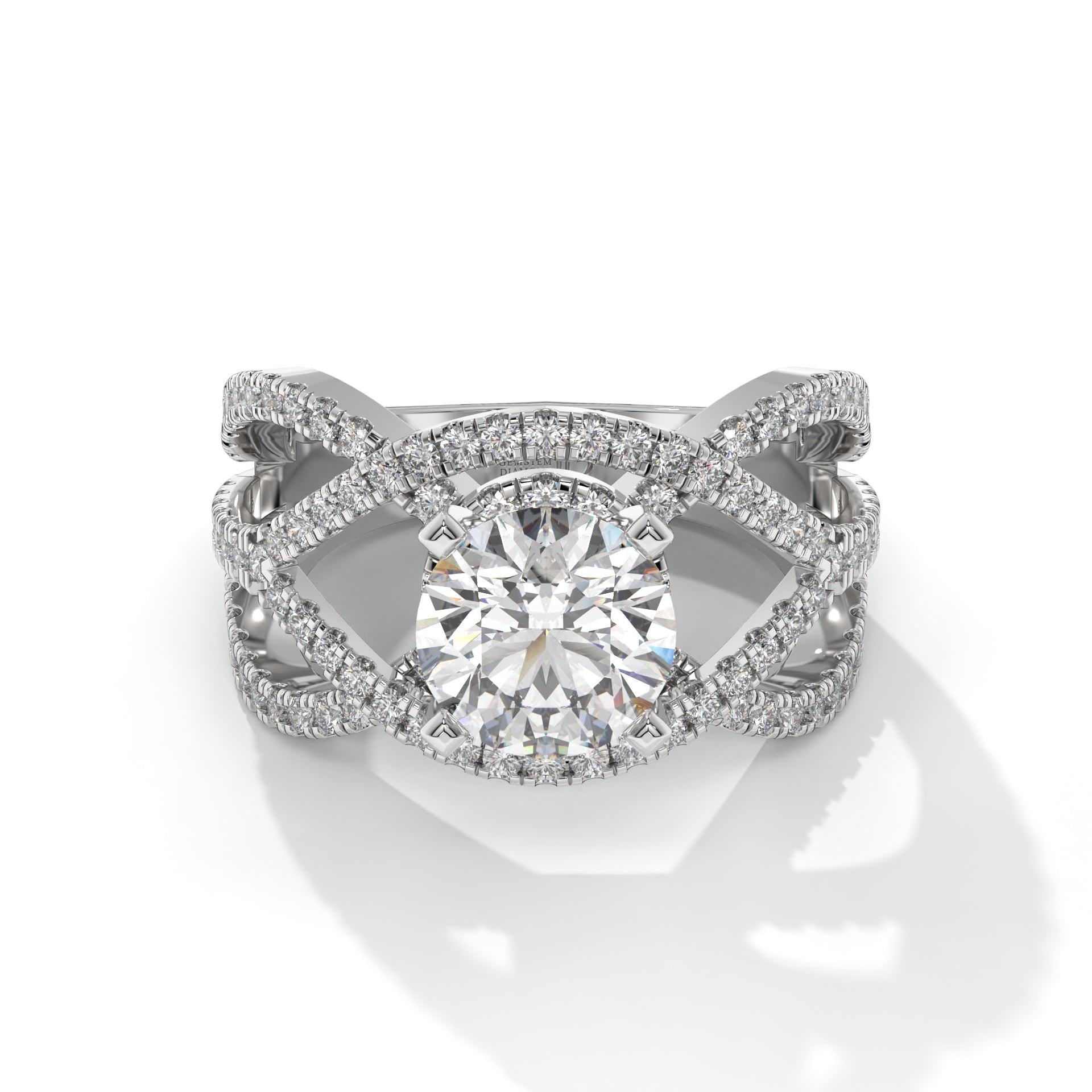 Velvet Sparkle Gold Solitaire Ring