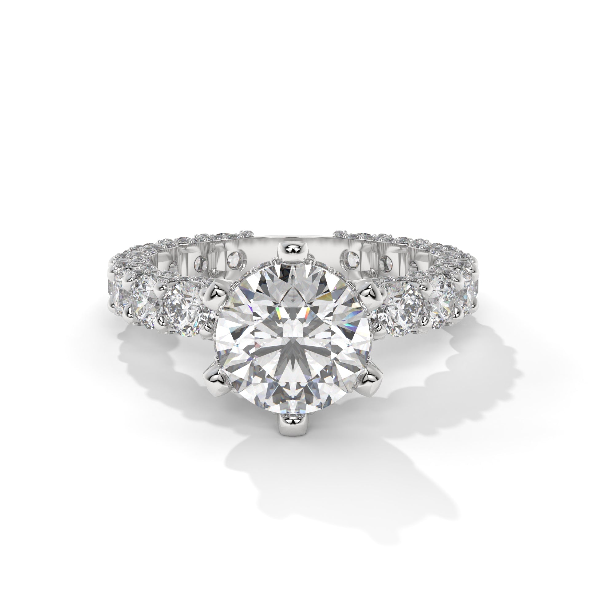 Noble Grace Round Diamond Ring
