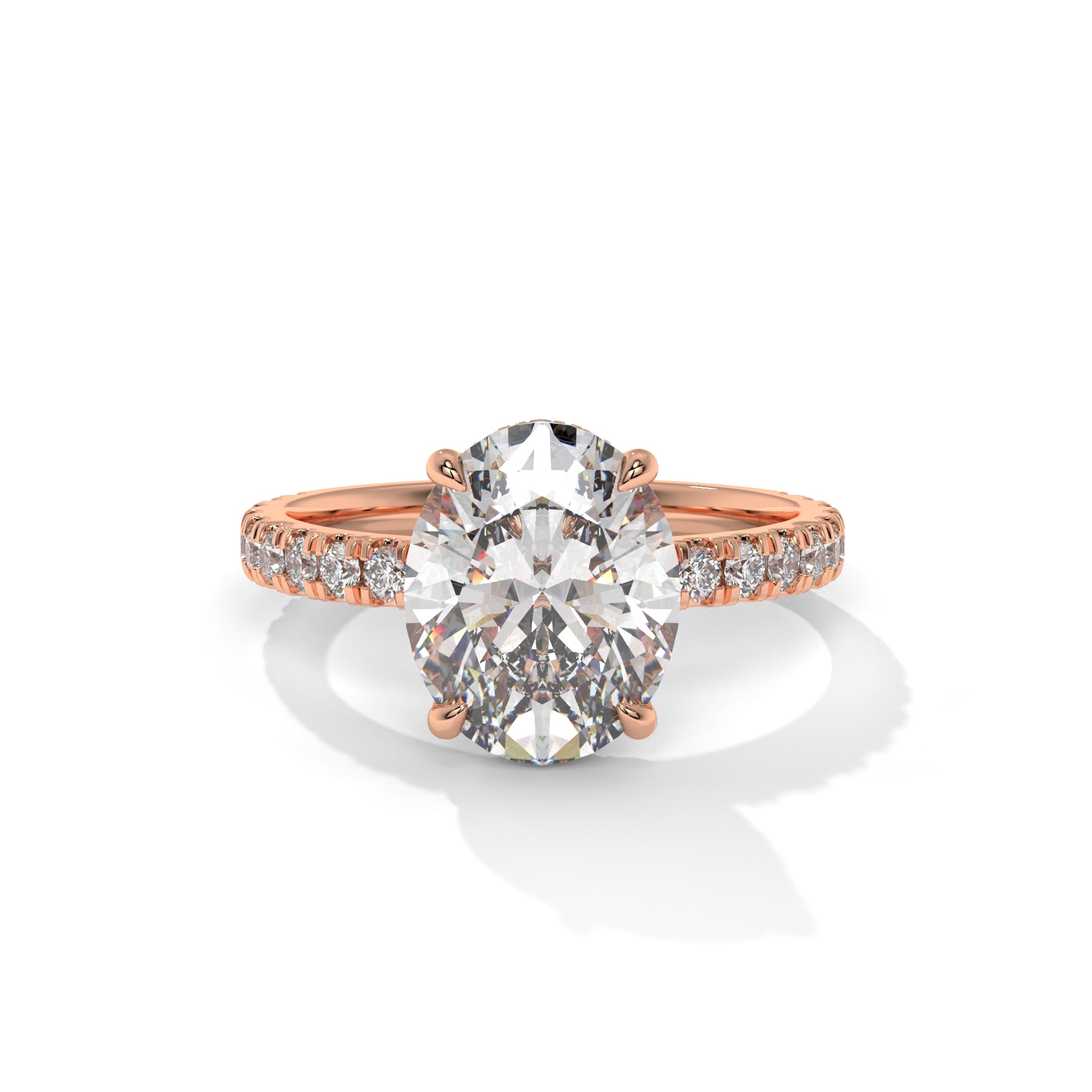 Aurora Crest Diamond Engagement Ring