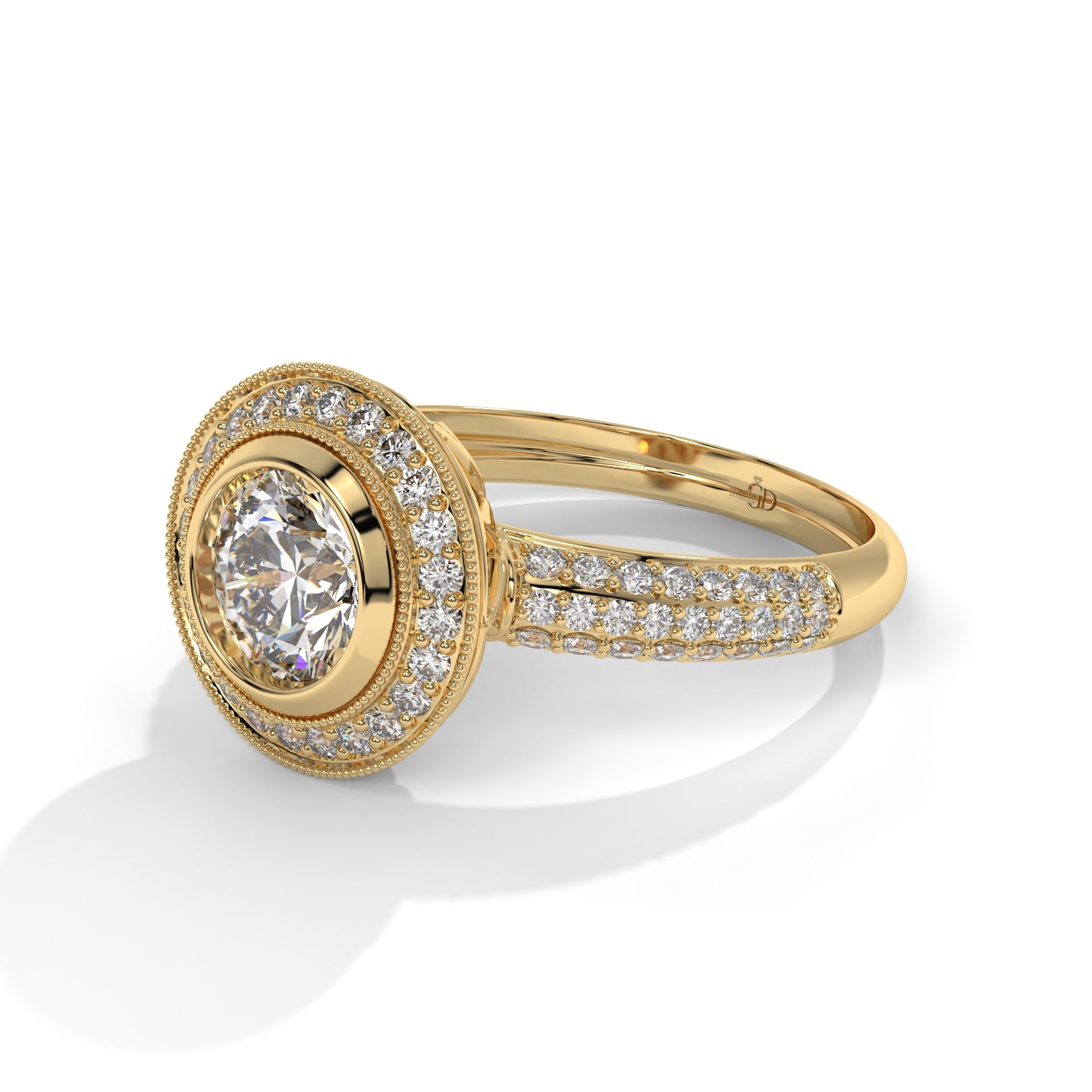 Divine Ember Round Diamond Ring
