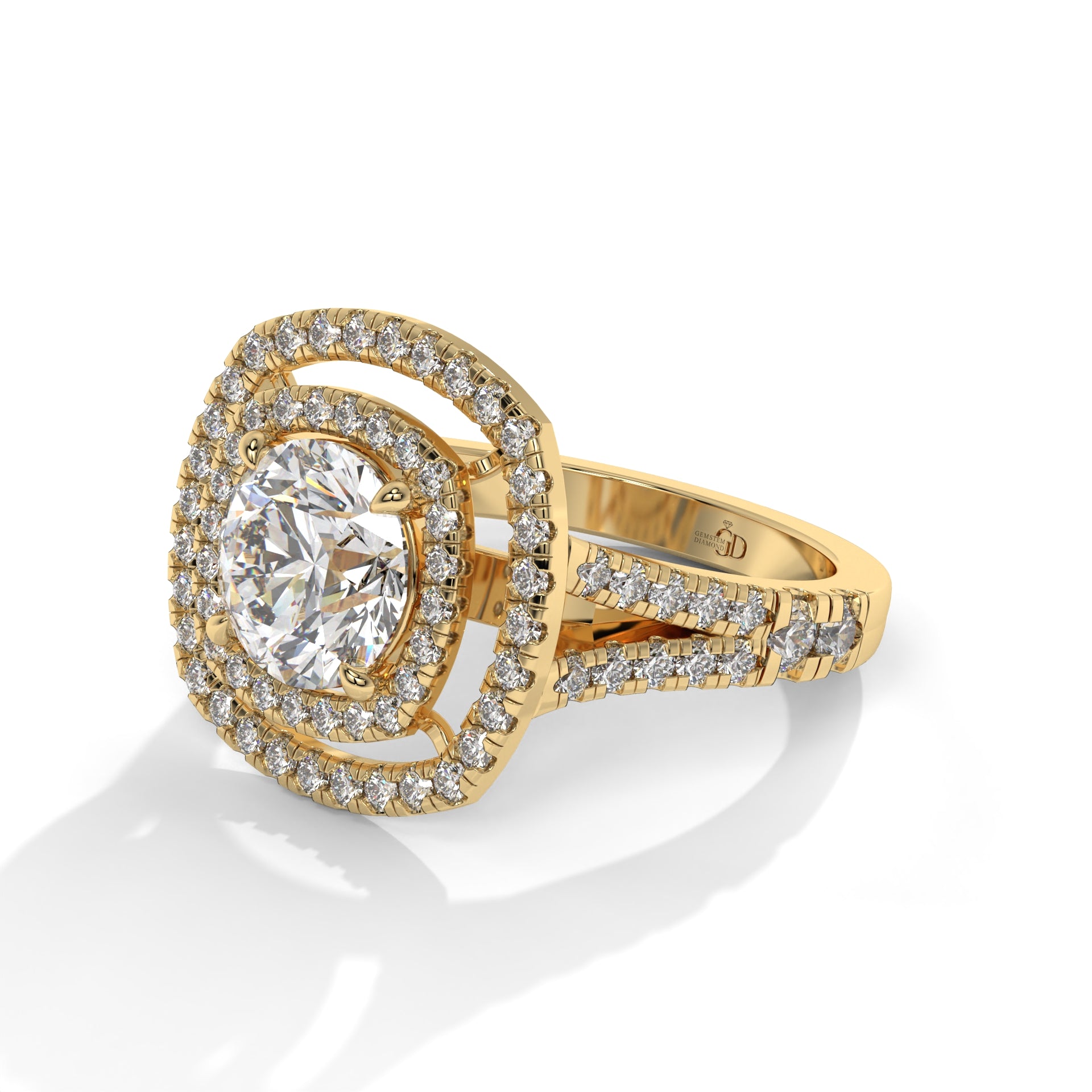 Gilded Aura Brilliant Diamond Ring