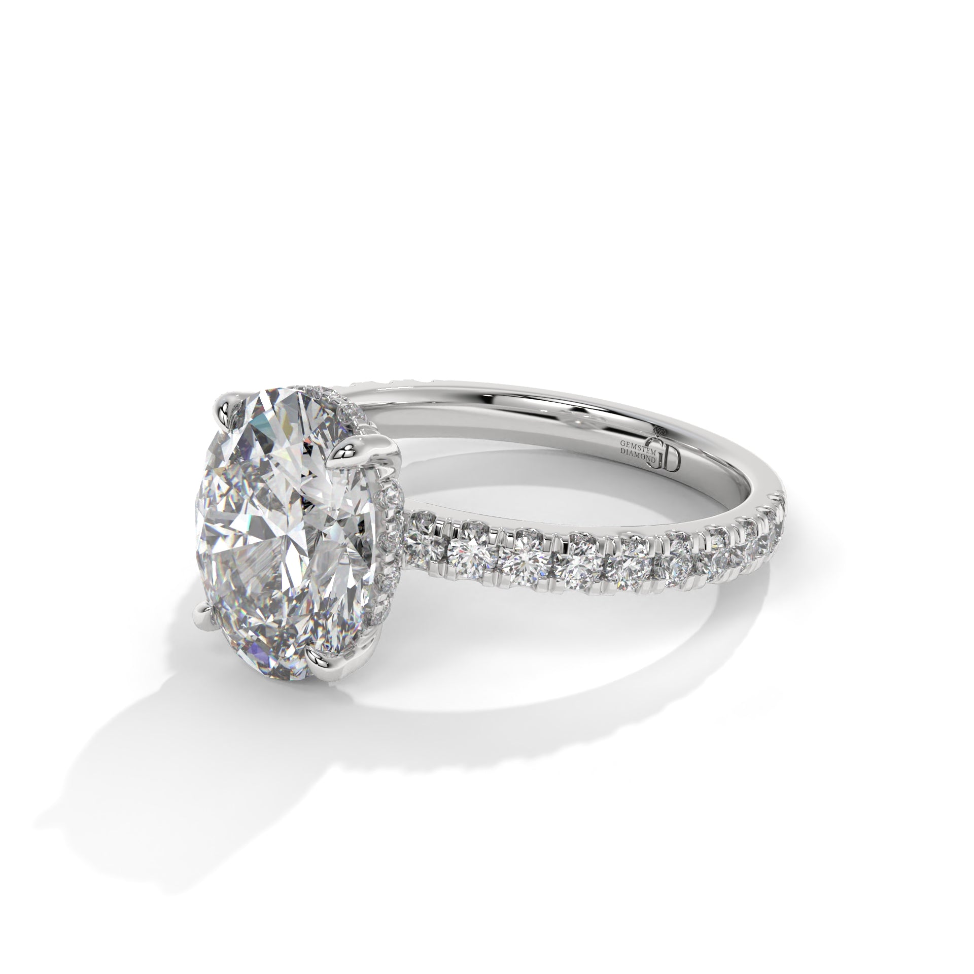 Aurora Crest Diamond Engagement Ring