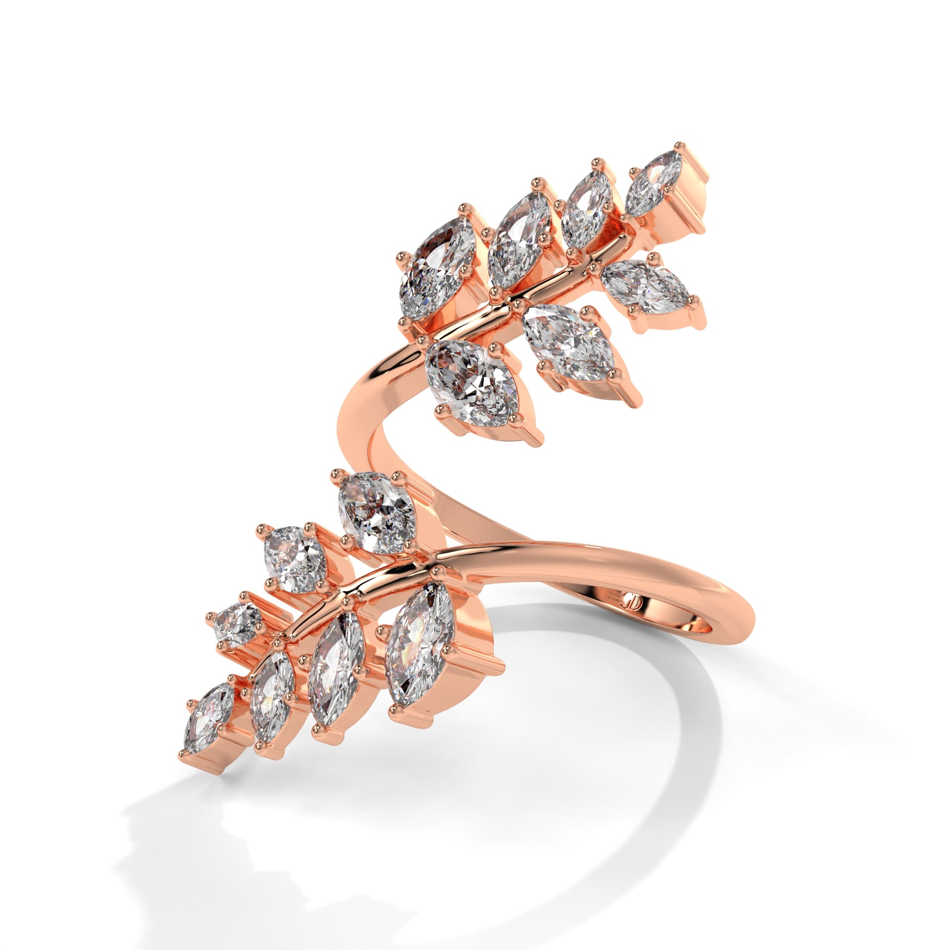 Celeste Crown Gold Engagement Ring