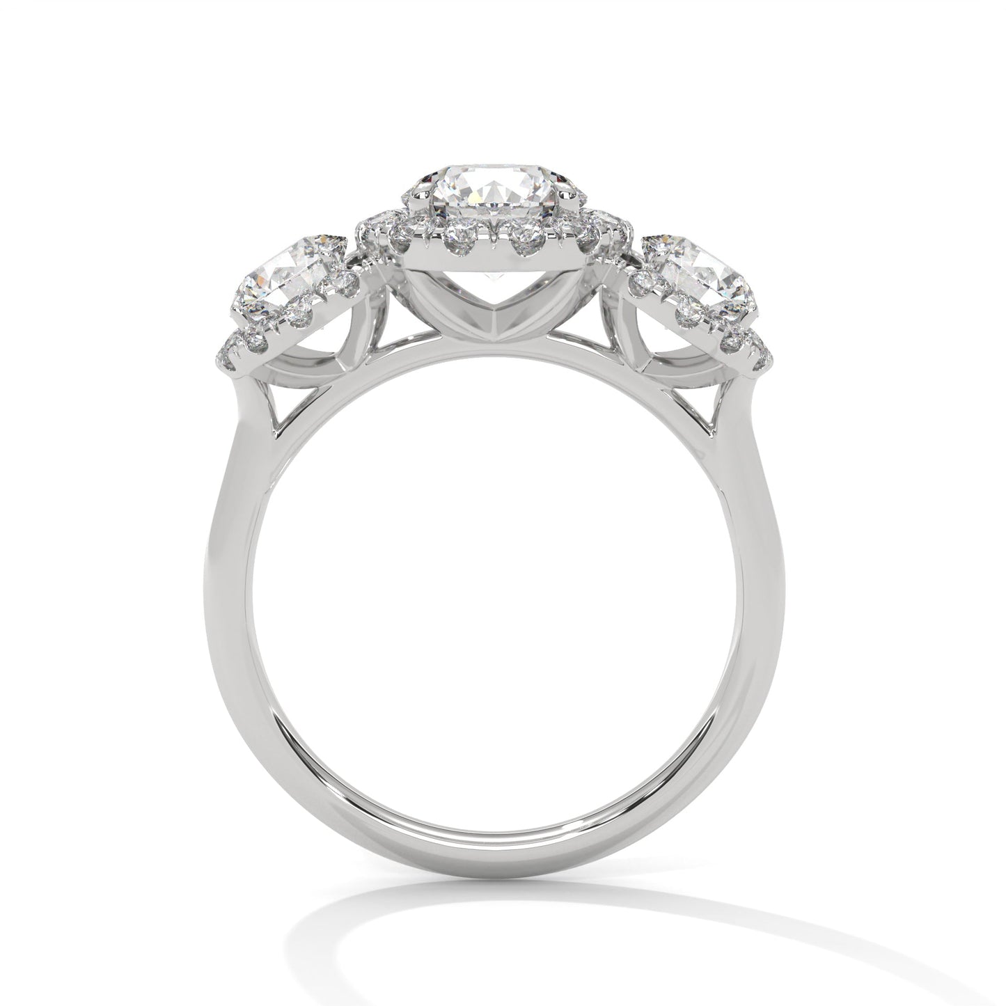 Triple Halo Lab-Grown Diamond Ring | 1.9 Carat IGI Certified | 14K Gold