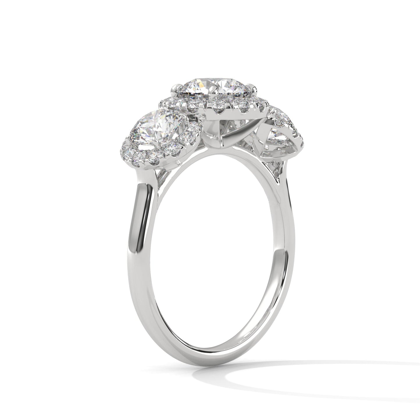 1.30 Carat Diamond Engagement Ring | 1 Ct IGI Certified Center | 14K Gold in White, Yellow, or Rose